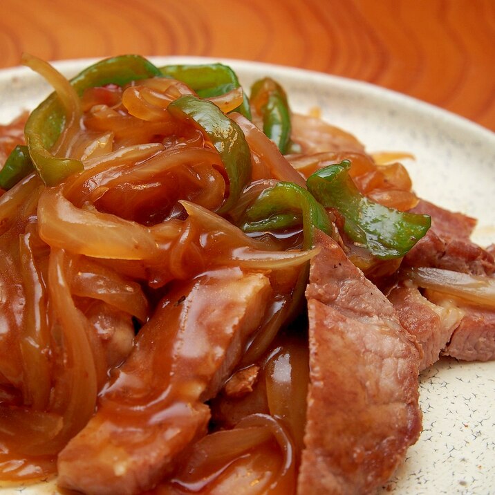 ご飯がすすむ!豚ロースの黒酢あんかけ